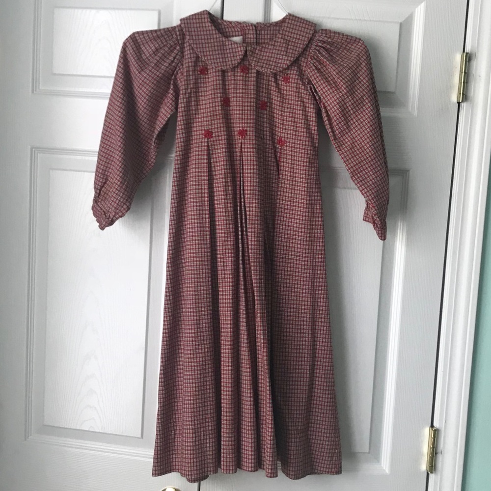 Strasburg Girls Collared Christmas Dress size 6
